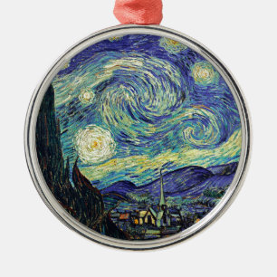 Sterrennacht van Gogh Metalen Ornament