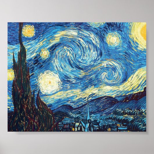 Sterrennacht Van Gogh Poster (Voorkant)