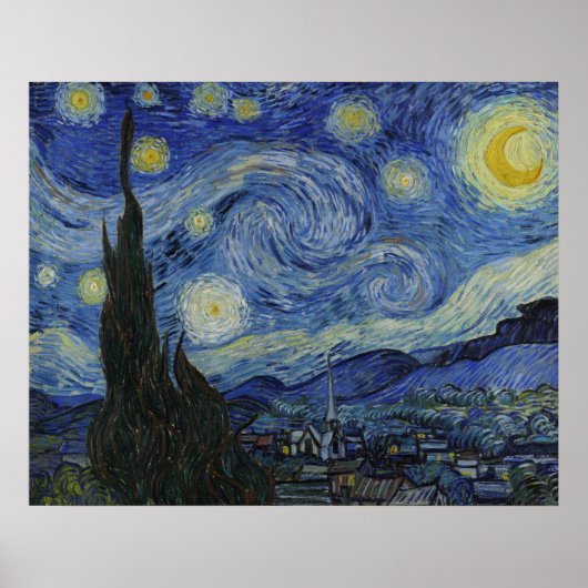 Sterrennacht Van Gogh Poster (Voorkant)