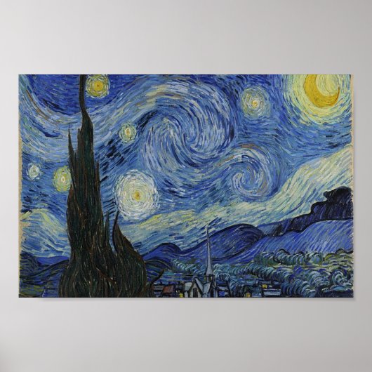 Sterrennacht Van Gogh Poster (Voorkant)