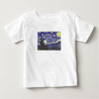 Sterrennacht van Van Gogh baby t-shirt