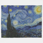 "Sterrennacht" van Van Gogh Fleece Deken (Voorkant (Horizontaal))
