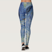 "Sterrennacht" van Van Gogh Leggings (Achterkant)