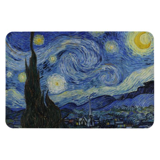 "Sterrennacht" van Van Gogh Magneet (Horizontaal)