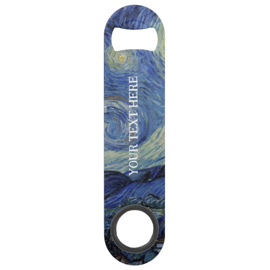 "Sterrennacht" van Van Gogh Speed Flessenopener (Voorkant)