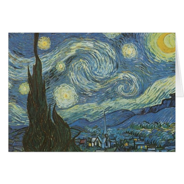 Sterrennacht van Vincent Van Gogh (Voorkant Horizontaal)