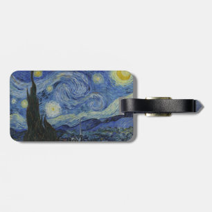 Sterrennacht van Vincent Van Gogh Bagagelabel