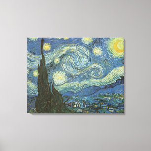 Sterrennacht van Vincent Van Gogh Canvas Afdruk