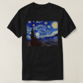 Sterrennacht van Vincent van Gogh Famous Art Pain T-shirt (Design voorkant)