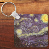 Sterrennacht van Vincent van Gogh,  Fine Art Sleutelhanger (Voorkant)