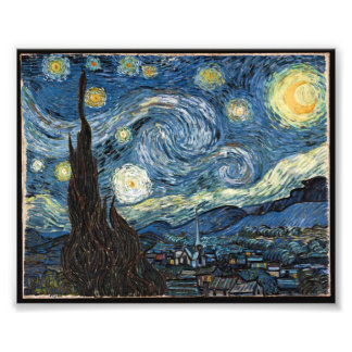 Sterrennacht van Vincent Van Gogh Foto Afdruk
