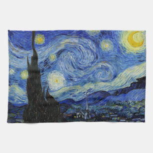 Sterrennacht van Vincent Van Gogh Hand Towel Theedoek