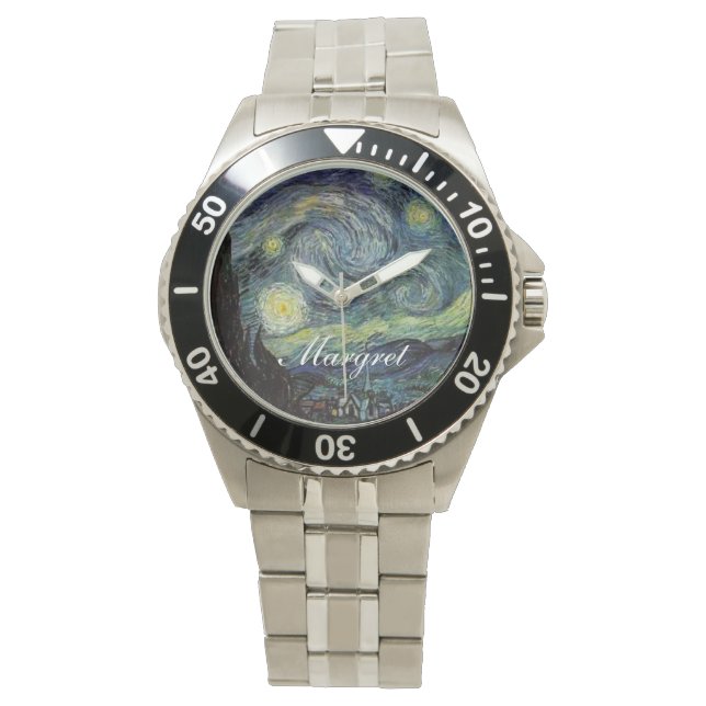 Sterrennacht van Vincent van Gogh. Horloge (Voorkant)