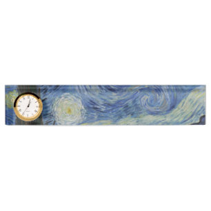 Sterrennacht van Vincent Van Gogh Naambordje