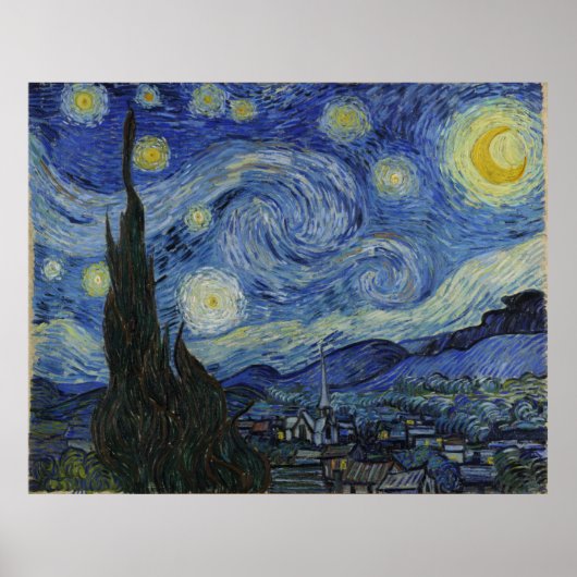 Sterrennacht van Vincent Van Gogh Poster (Voorkant)