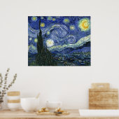 Sterrennacht van Vincent Van Gogh Poster (Keuken)