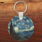Sterrennacht van Vincent Van Gogh Sleutelhanger (Voorkant)