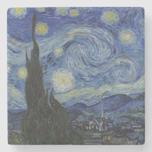 Sterrennacht van Vincent Van Gogh Stenen Onderzetter