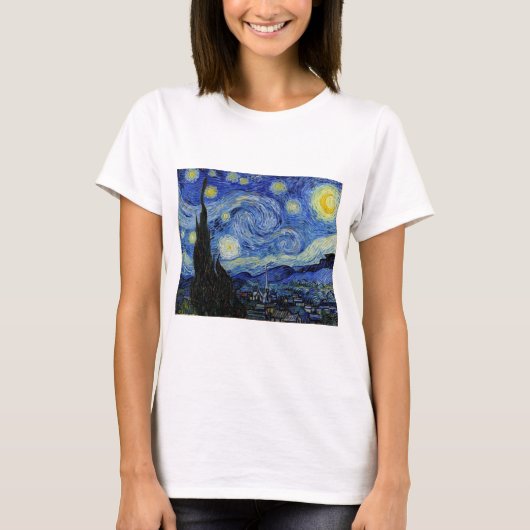 Sterrennacht van Vincent Van Gogh T-shirt (Voorkant)