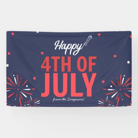 Sterrennacht Vierde Juli Spandoek (Horizontaal)