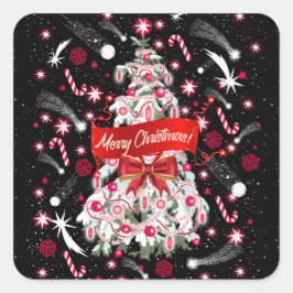 Sterrennacht Vierkante Sticker