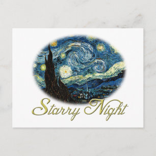 Sterrennacht, Vincent Van Gogh. Briefkaart