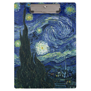 Sterrennacht Vincent van Gogh Fine Art Painting Klembord