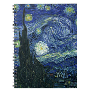 Sterrennacht Vincent van Gogh Fine Art Painting Notitieboek