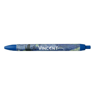 Sterrennacht Vincent van Gogh Fine Art Painting Zwarte Inkt Pen