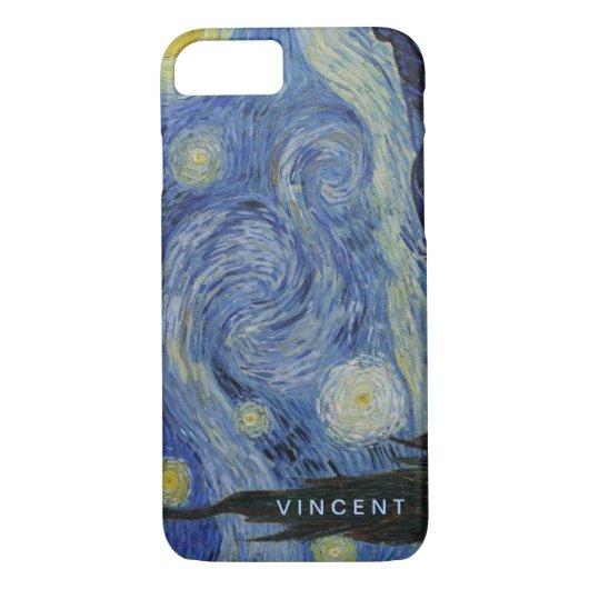 Sterrennacht Vincent van Gogh gepersonaliseerd Case-Mate iPhone Case (Achterkant)