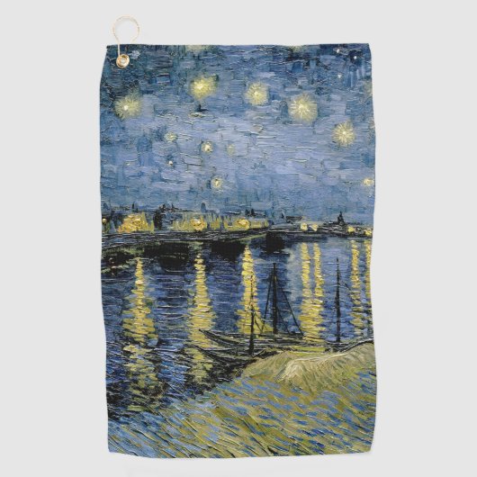 Sterrennacht Vincent van Gogh Golfhanddoek (Voorkant)