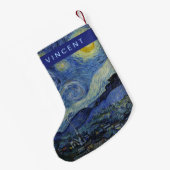 Sterrennacht Vincent van Gogh Kleine Kerstsok (Achterkant (Hangend))