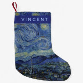 Sterrennacht Vincent van Gogh Kleine Kerstsok (Voorkant)