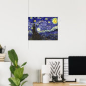 Sterrennacht, Vincent Van Gogh. Poster (Thuiskantoor)