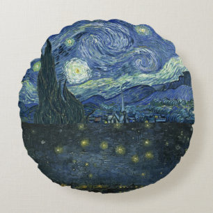 Sterrennacht Vincent van Gogh Rond Kussen