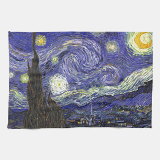 Sterrennacht, Vincent Van Gogh. Theedoek