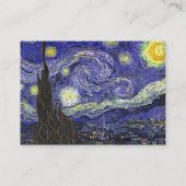 Sterrennacht Vincent van Gogh Visitekaartje (Achterkant)