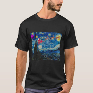 Sterrennacht voor kerstmis 3805png3805 t-shirt