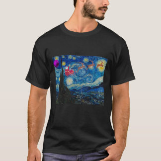 Sterrennacht voor kerstmis 3805png3805 t-shirt