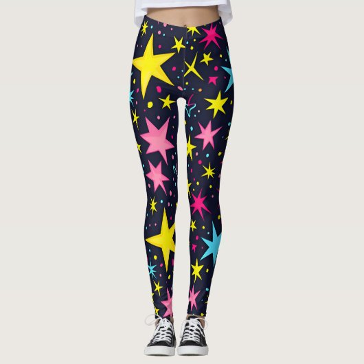 Sterrennacht Vrouwen Mode Leggings (Voorkant)