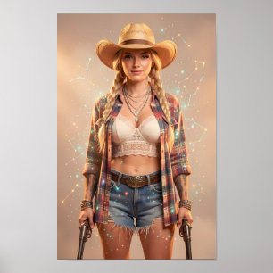 Sterrennacht Westerse Muze van Stille Kracht Poste Poster