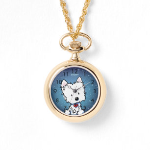 Sterrennacht Westie-horloge Horloge