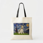 Sterrennacht - Wire Fox Terrier (M) Tote Bag (Voorkant)
