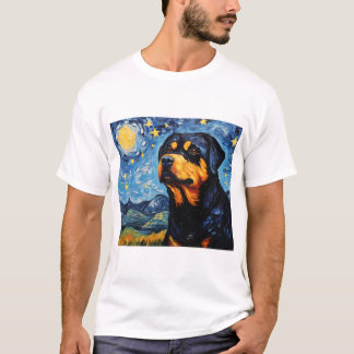 Sterrennacht's Canine Muse - Een eerbetoon in het  T-shirt