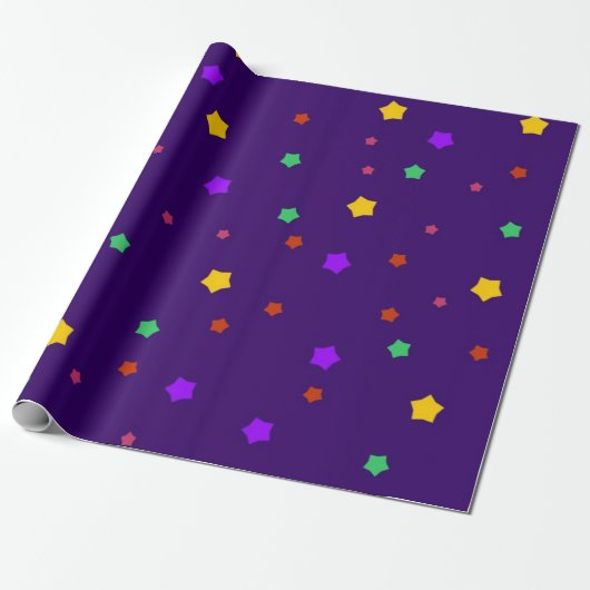 Sterrenpatroon Cadeaupapier (Uitgerold)