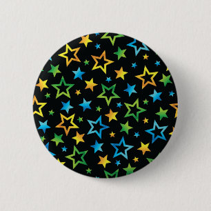 Sterrenpatroon Ronde Button 5,7 Cm
