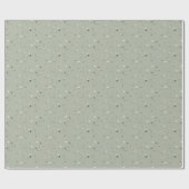 Sterrenpatroon (Sage Green) Cadeaupapier (Vlak)