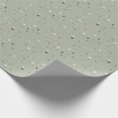 Sterrenpatroon (Sage Green) Cadeaupapier (Hoek)
