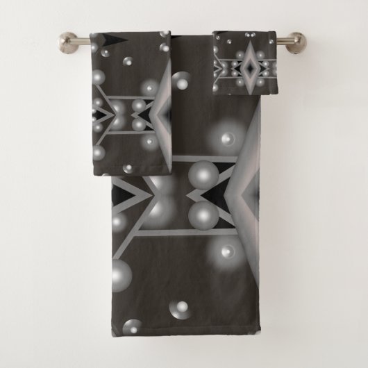Sterrenprestaties Modern Abstract kunstontwerp Bad Handdoek (Insitu)