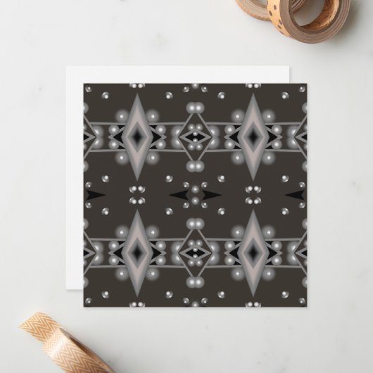 Sterrenprestaties Modern Abstract kunstontwerp Notitiekaartje (Voorkant / Achterkant in situ)